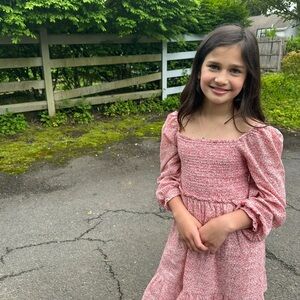 Vineyard Vines Pink Floral Kids Dress